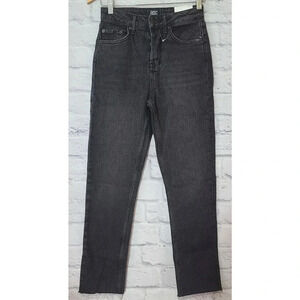 Urban Outfitters BDG Dillon Jeans Women's 25 x 32 Black High Rise Tapered Leg